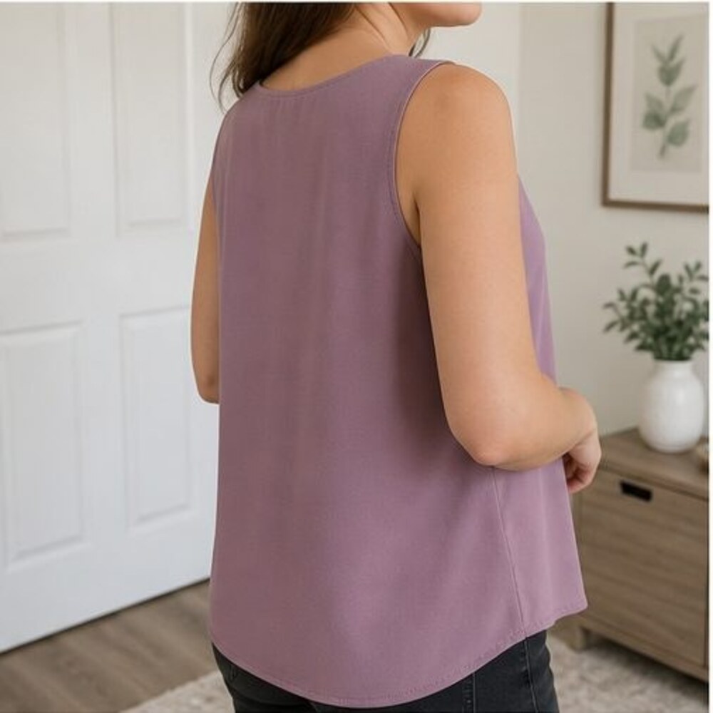 Mauve Ruffle Blouse - Picture 3 of 6